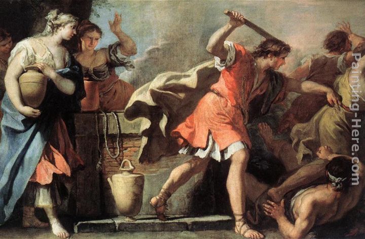Sebastiano Ricci Moses Defending the Daughters of Jethro